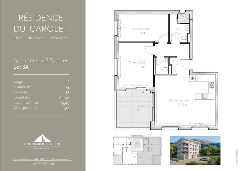 Appartement 3.5 pièces à côté Sion — 6