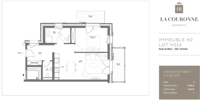 Wohnung 2.5 Zimmer in Anniviers — photo 12