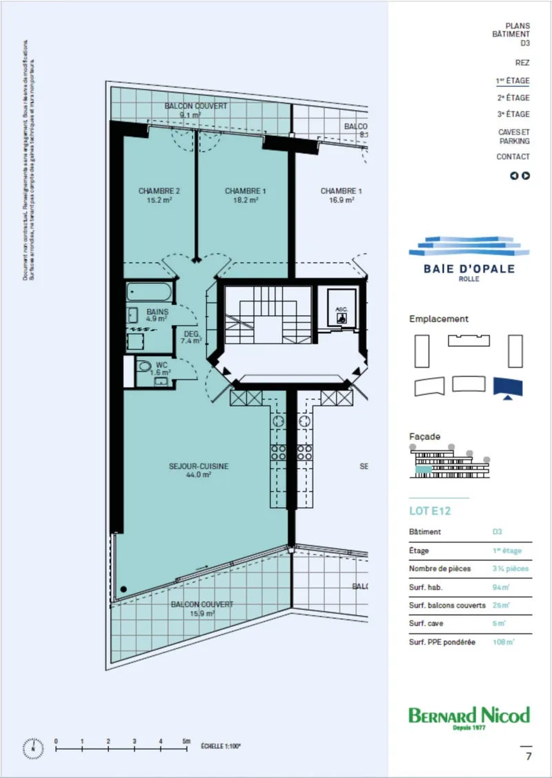 Appartement 3.5 pièces à Rolle — 3