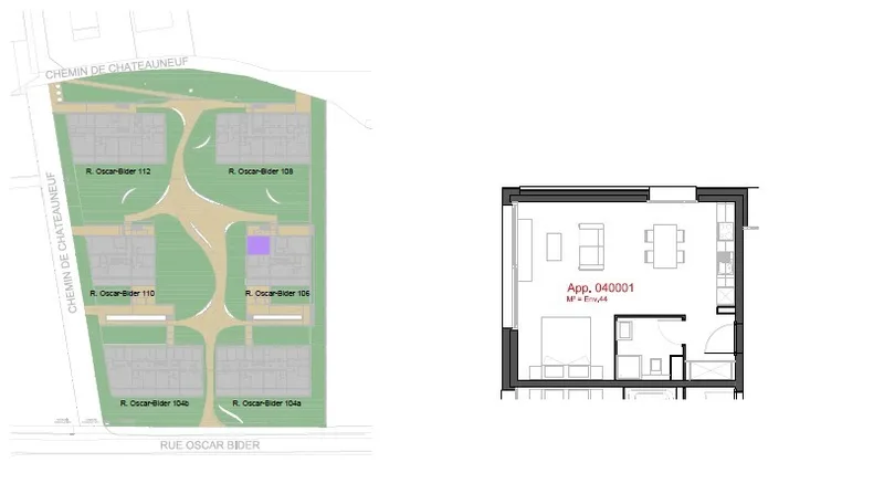 Apartment 1.5 rooms in Sion