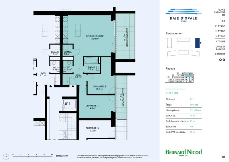 Appartement 3.5 pièces à Rolle — 2