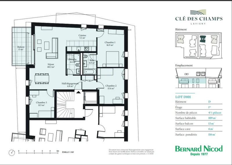 New development 4.5 rooms in Lavigny