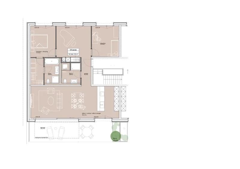 Appartement 3.5 pièces à Les Coteaux de Farvagny — 4