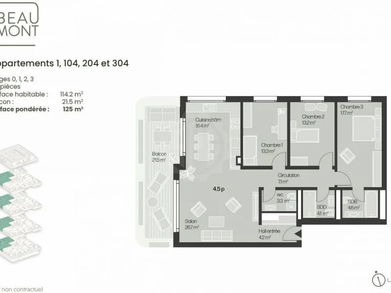 Wohnung 4.5 Zimmer in Lausanne — photo 8