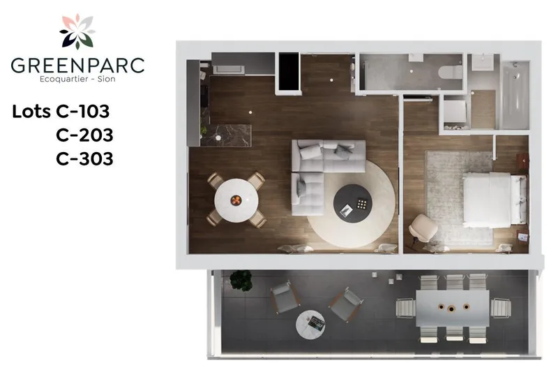 Appartement 2.5 pièces à Champsec — 2