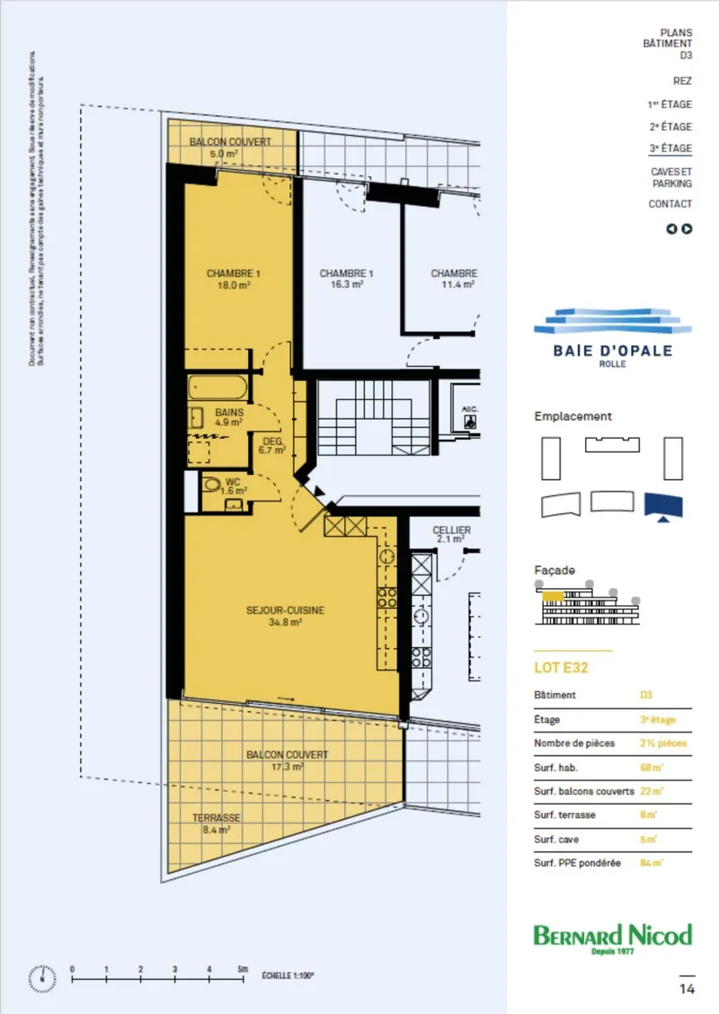 Appartement 2.5 pièces à Rolle — 2